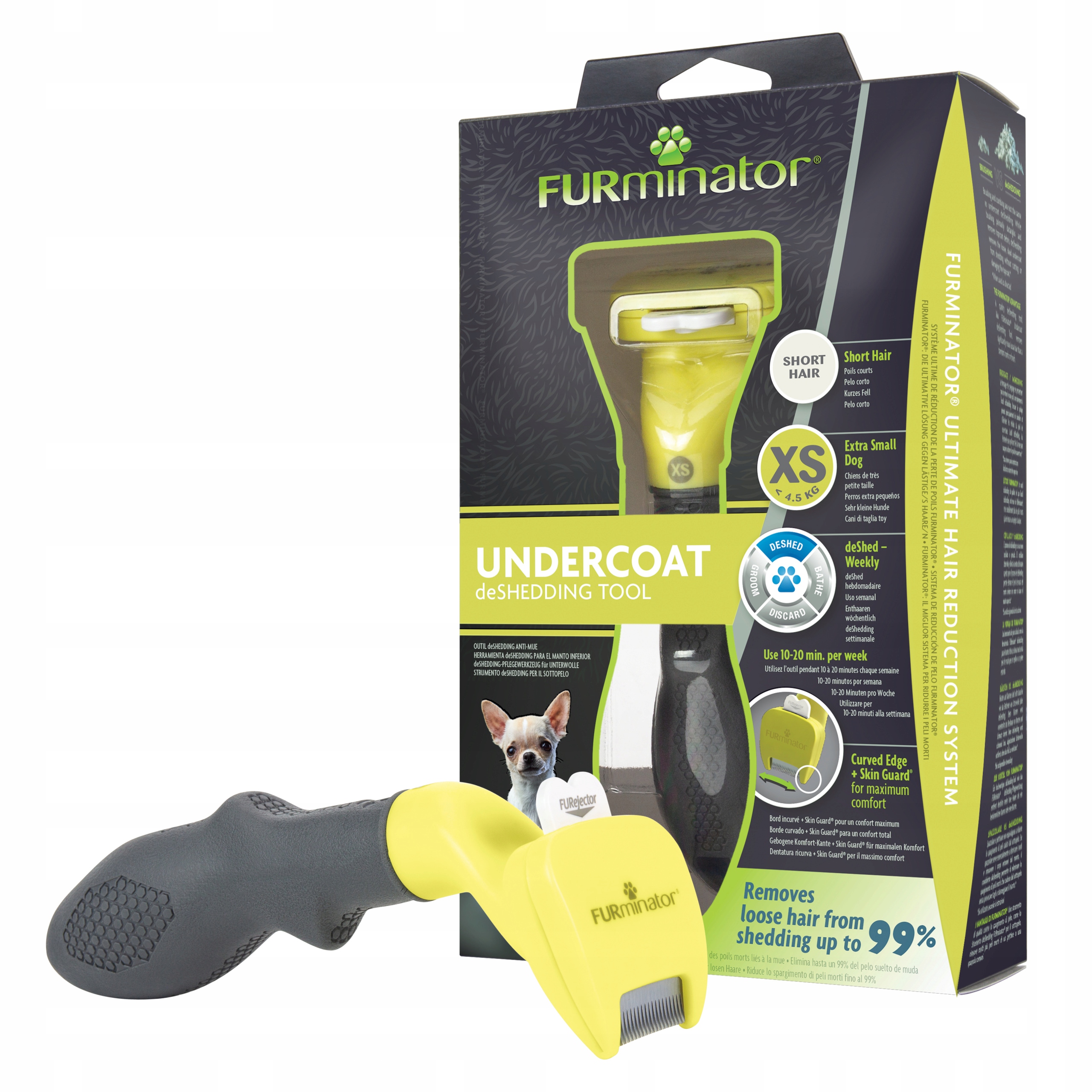 

Furminator dla psów krótkowłosych - Toy Dog - Xs N