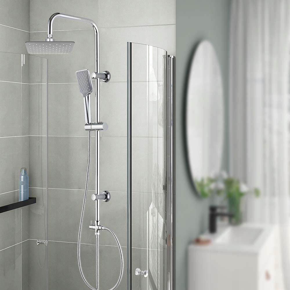 Bateria natryskowa KVADRATO CUBIC + ZESTAW PRYSZNICOWY kolumna DESZCZOWNICA EAN (GTIN) 5903938780981