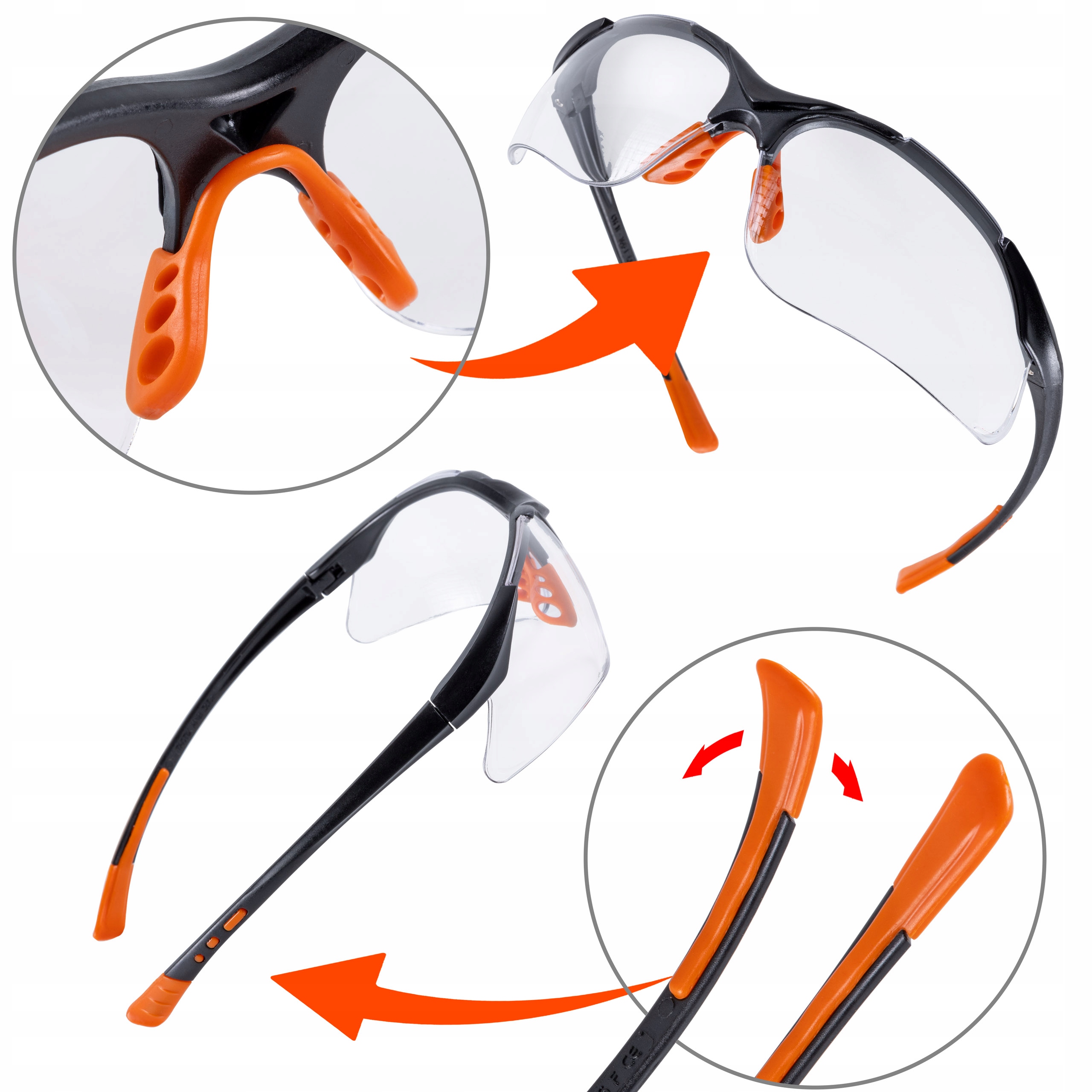 OKULARY OCHRONNE BEZBARWNE ROBOCZE BHP - TACTIX Marka inna