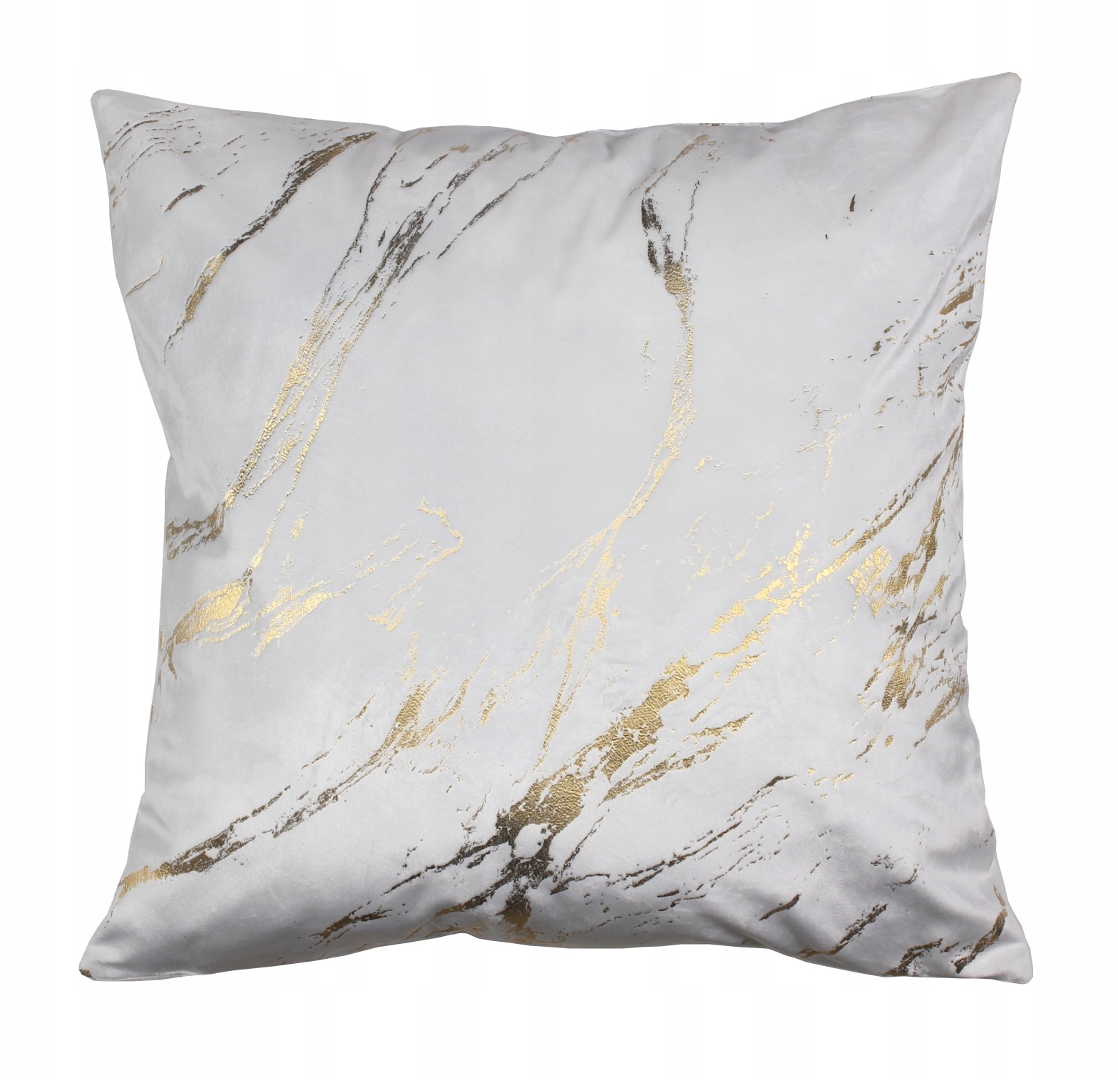 

Poszewka Storm glamour 45x45cm biało złota