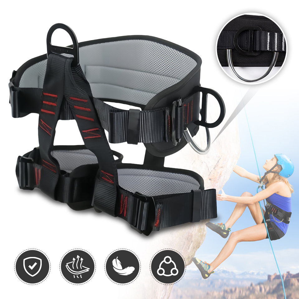 Pogrubiony regulowany pas bezpieczeństwa wspinaczkowy pogrubiony 25KN