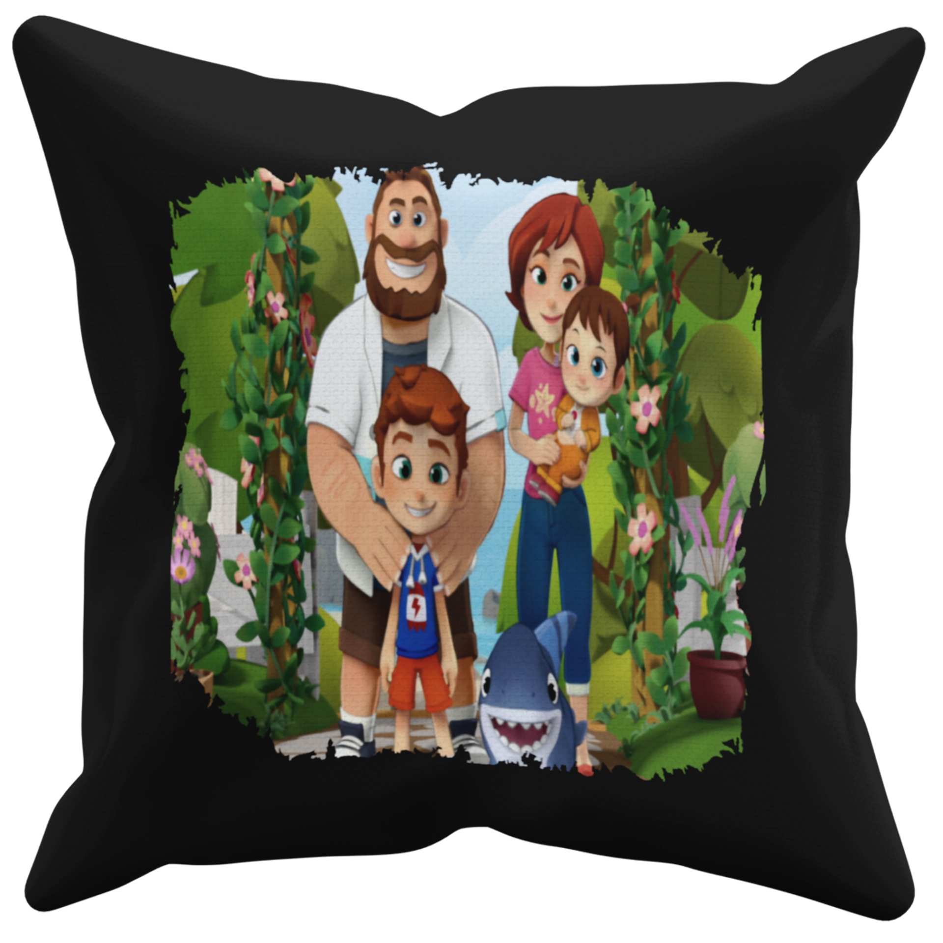 POSZEWKA NA PODUSZKĘ JAŚKA DO PRZEDSZKOLA REKSIN+ IMIĘ GRATIS Kolor dominujący czerń