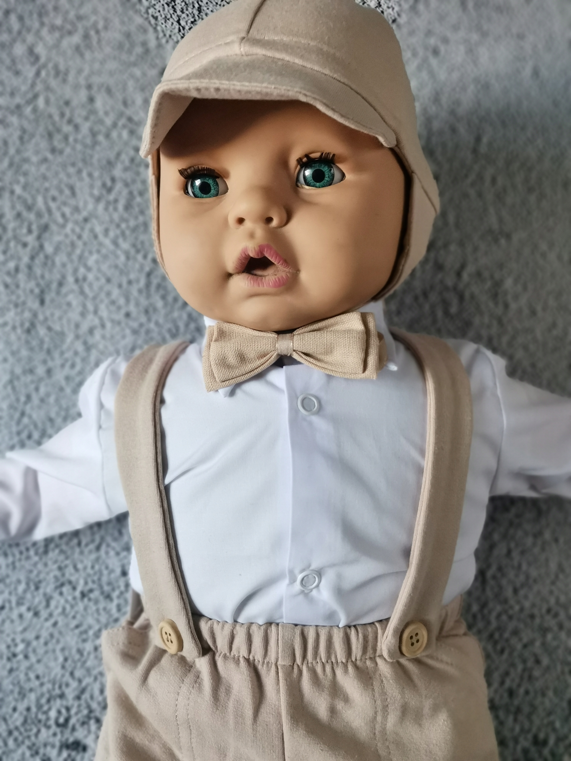 UBRANKO DO CHRZTU garnitur 100% bawełna SZELKI 68 Rozmiar 68