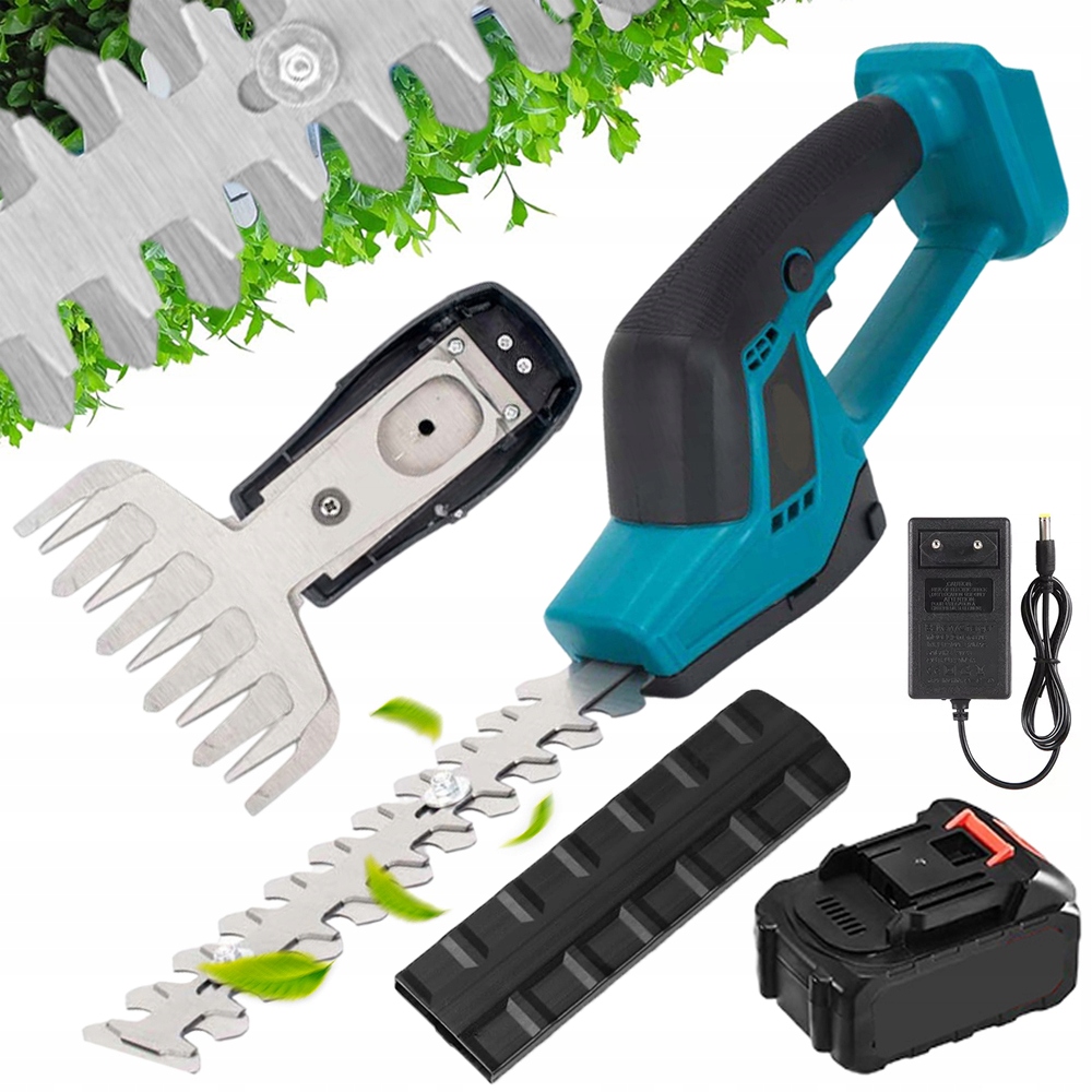 Akumulátorové Nůžky Na Trávy A Živý Plot Zastřihovač Zahradní nůžky 2600 mAh