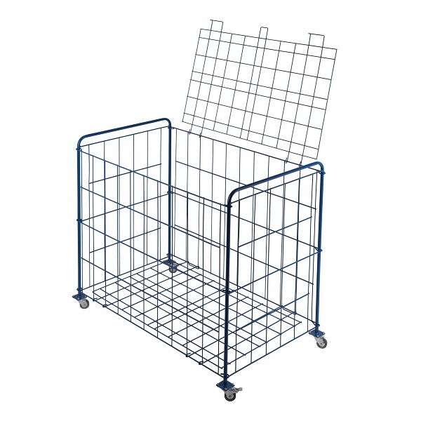WÓZEK NA PIŁKI ZAMYKANY SKŁADANY 108x66x98 CM NIEBIESKI Model 01716