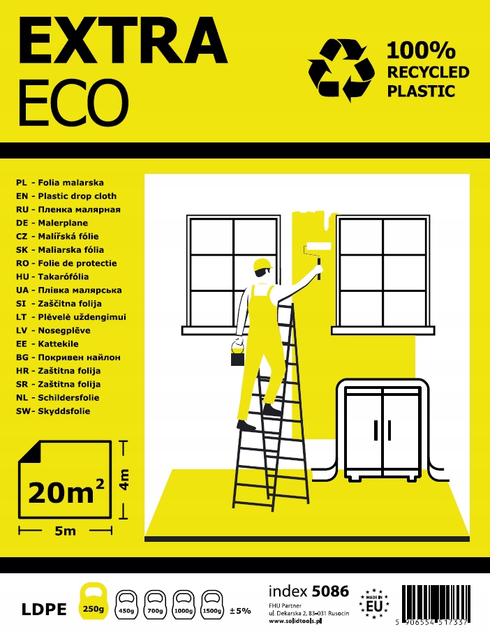 Solid Folia MALARSKA EXTRA MOCNA ECONIMIC 4x5m