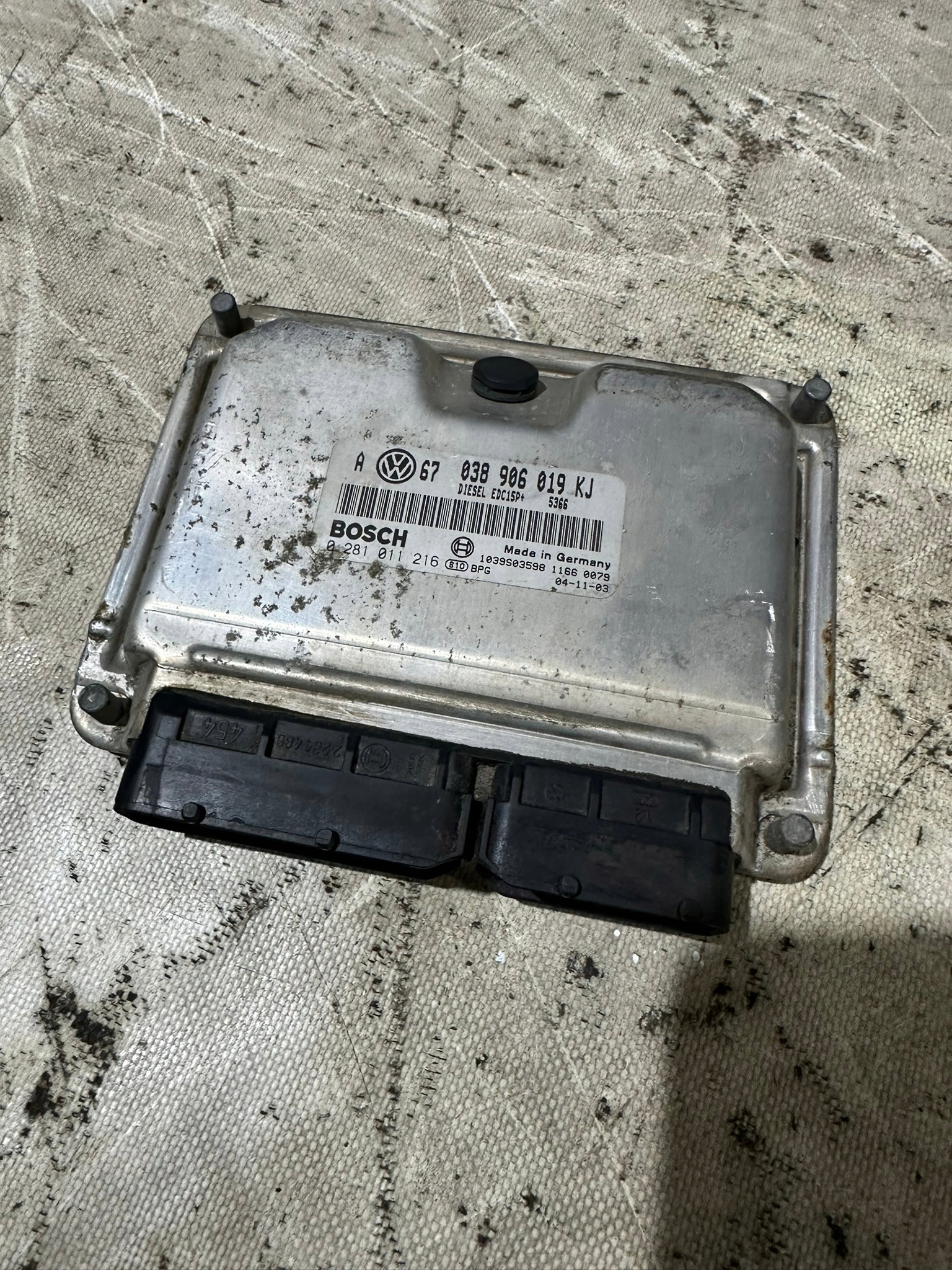 control unit of the engine SEAT LEON 1.9TDI 038906019KJ