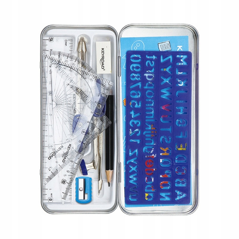 Zestaw matematyczny Keyroad 11 elementów geometryczny EAN (GTIN) 6954884599027