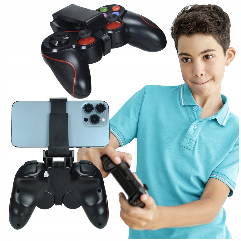 Bezprzewodowy Gamepad Pad Do Telefonu Android iOS Uchwyt Na Telefon-Zdjęcie-0