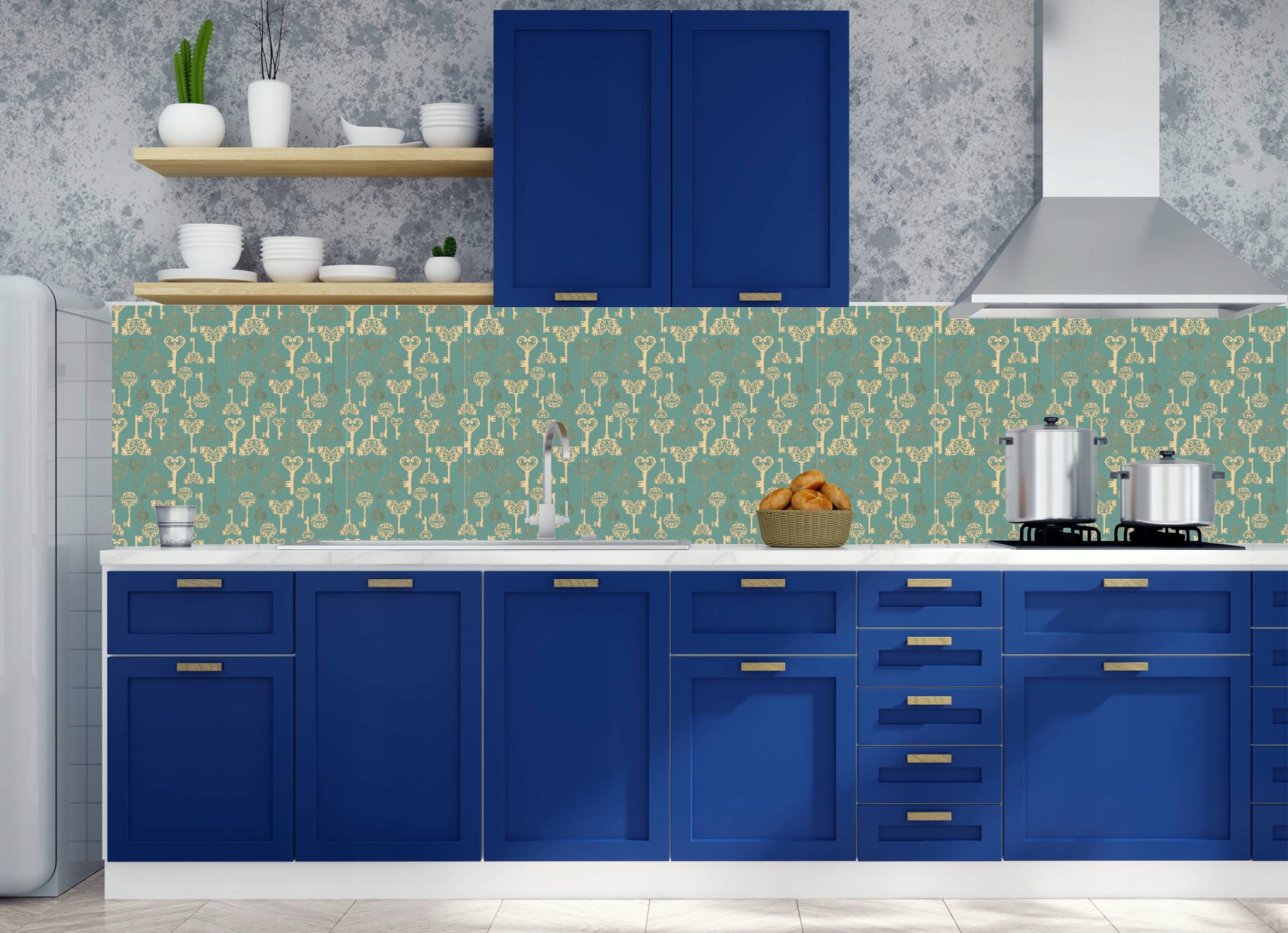 Kafelki PCV samoprzylepne 25cm Klucze Złote Kod producenta panel winylowy