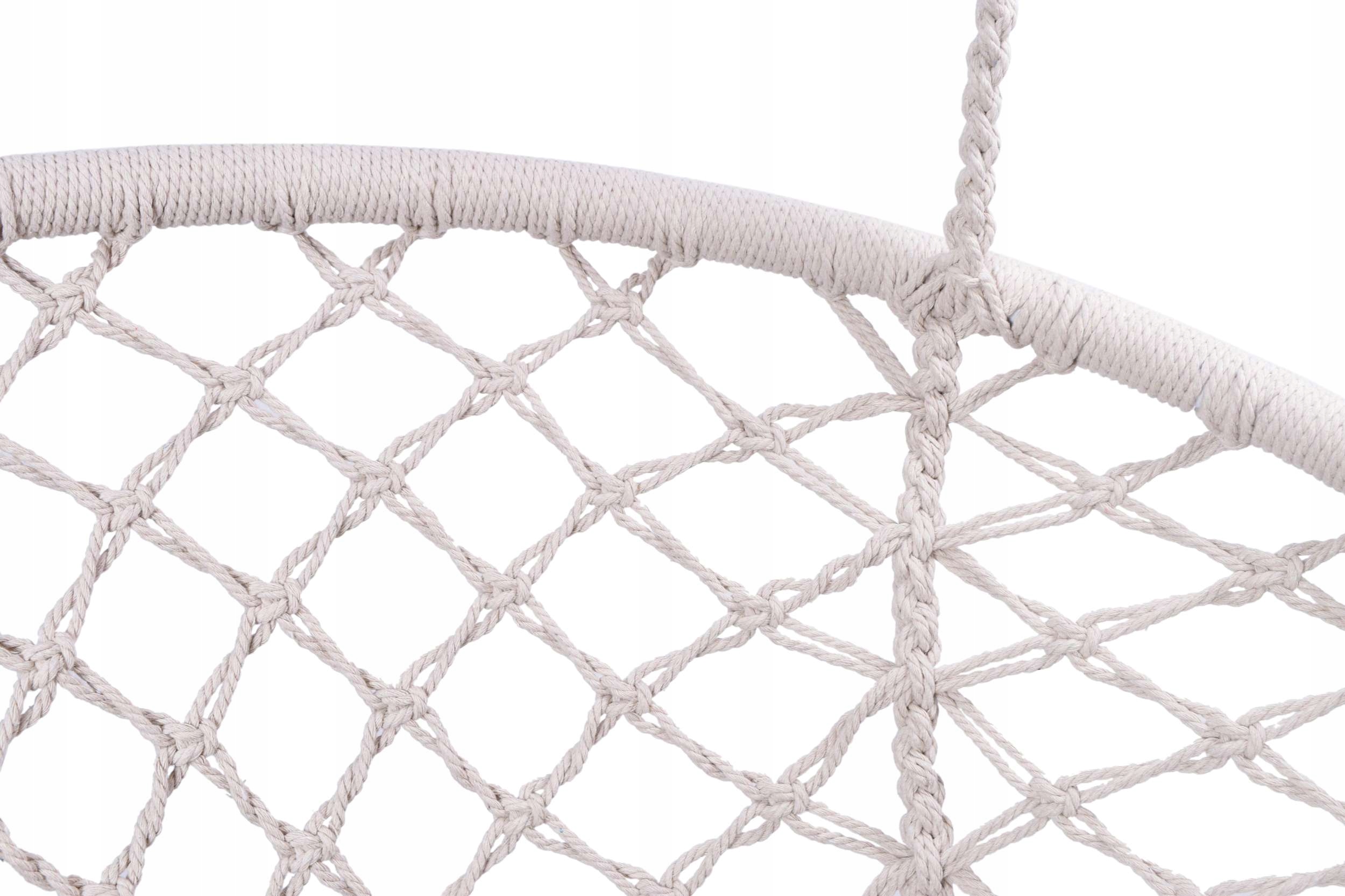 FOTEL WISZĄCY BOCIANIE GNIAZDO HUŚTAWKA OGRODOWA PODWÓJNA DWUOSOBOWA LAGOS Waga produktu z opakowaniem jednostkowym 8.5 kg