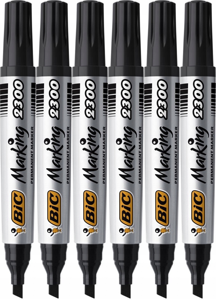

Marker permanentny Bic Marking 2300 czarny x6