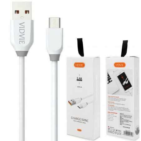 

Kabel Usb microUSB typ B Vidvie 1 m