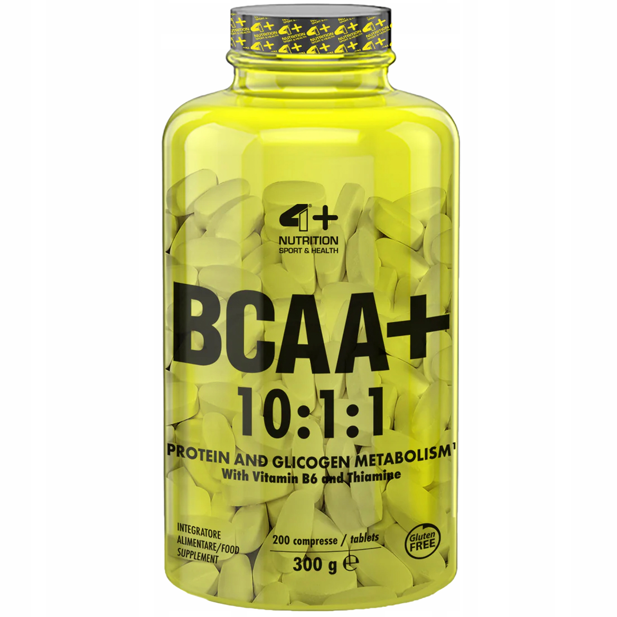 Aminokyseliny Bcaa 10:1:1 4+ Nutrition Leucin Regenerace svalů 200tab