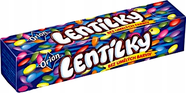Dražé Bonbóny Barevné Lentilky Orion 28 g x 64 kusů
