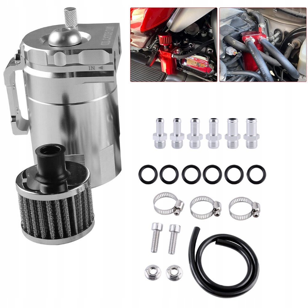 Oil Catch Tank Sada odlučovače oleje s filtrem 11 I 13 I 15 mm 300 ml