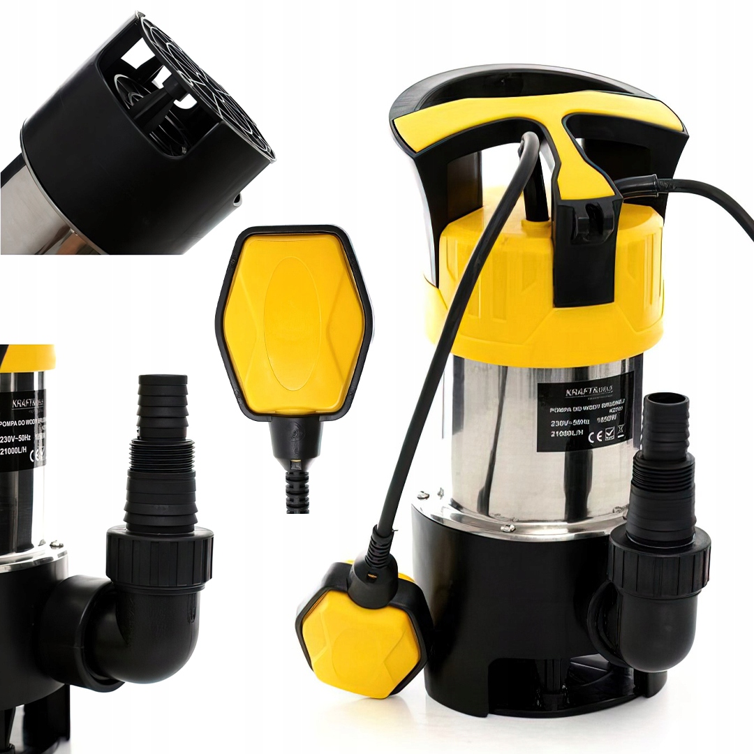 Ponorné čerpadlo na čistou a špinavou vodu 1850 W 21000 l/h Kraft&Dele