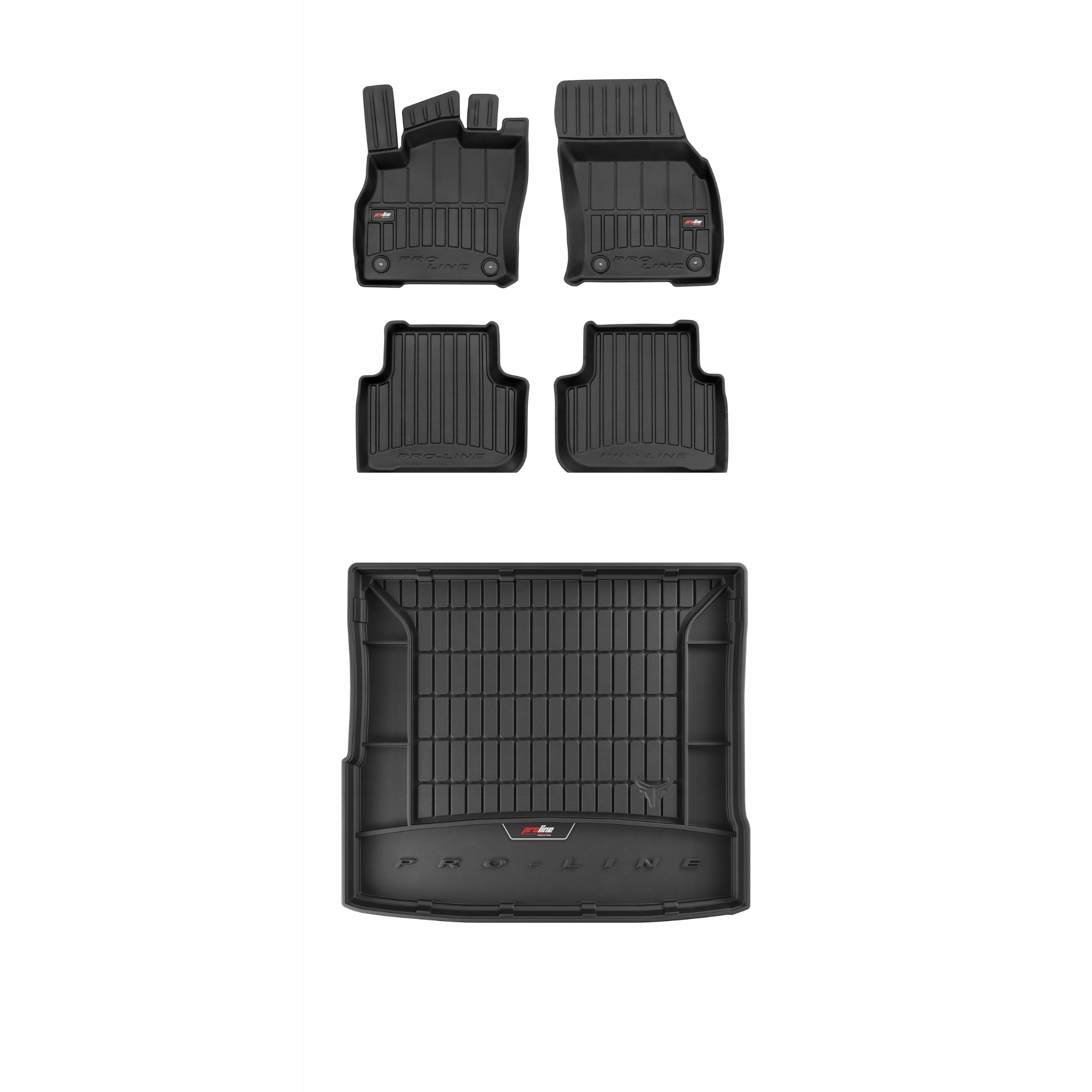 Frogum 3D Sada gumových kobercov a rohoží s logom pre Audi Q3 II 2018-