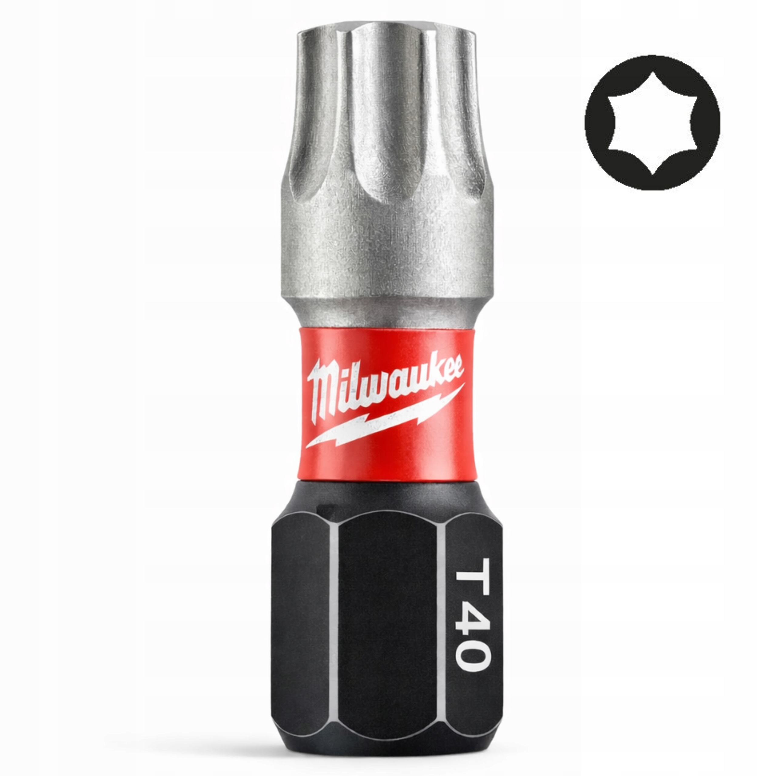 Bit Udarowy TX40 25 mm Milwaukee Grot Końcówka Wkrętakowa 1/4" Wytrzymała