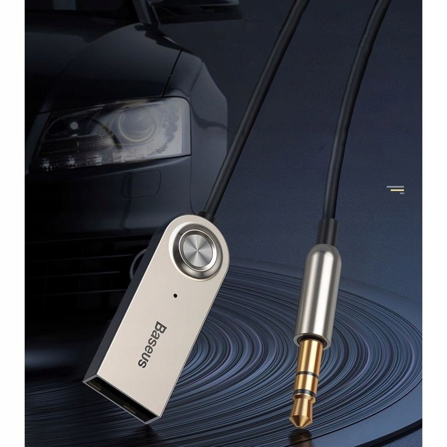 Baseus Przejściówka Adapter Audio AUX Bluetooth Model CABA01-01