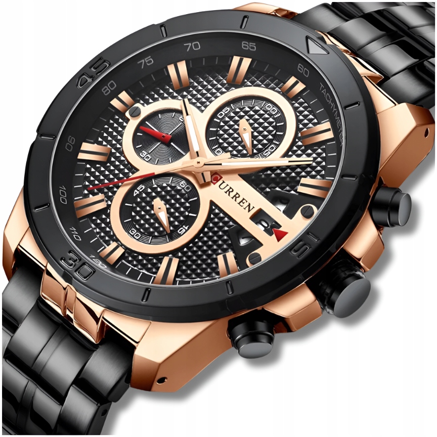 Pánské Hodinky Curren Klasické Elegantní Chronograf Datumovka 4 Barvy