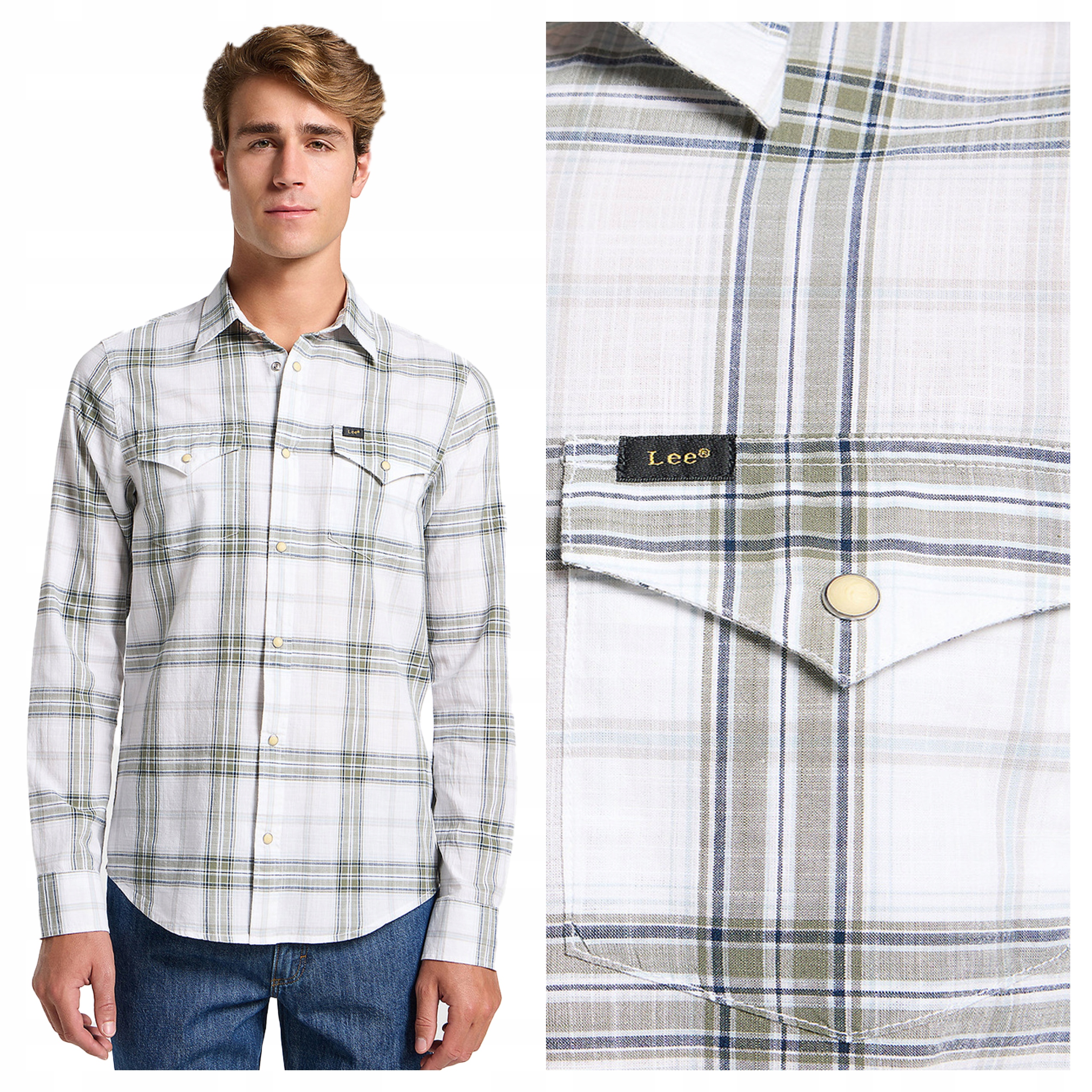 Lee Clean Western Shirt M Pánská košile