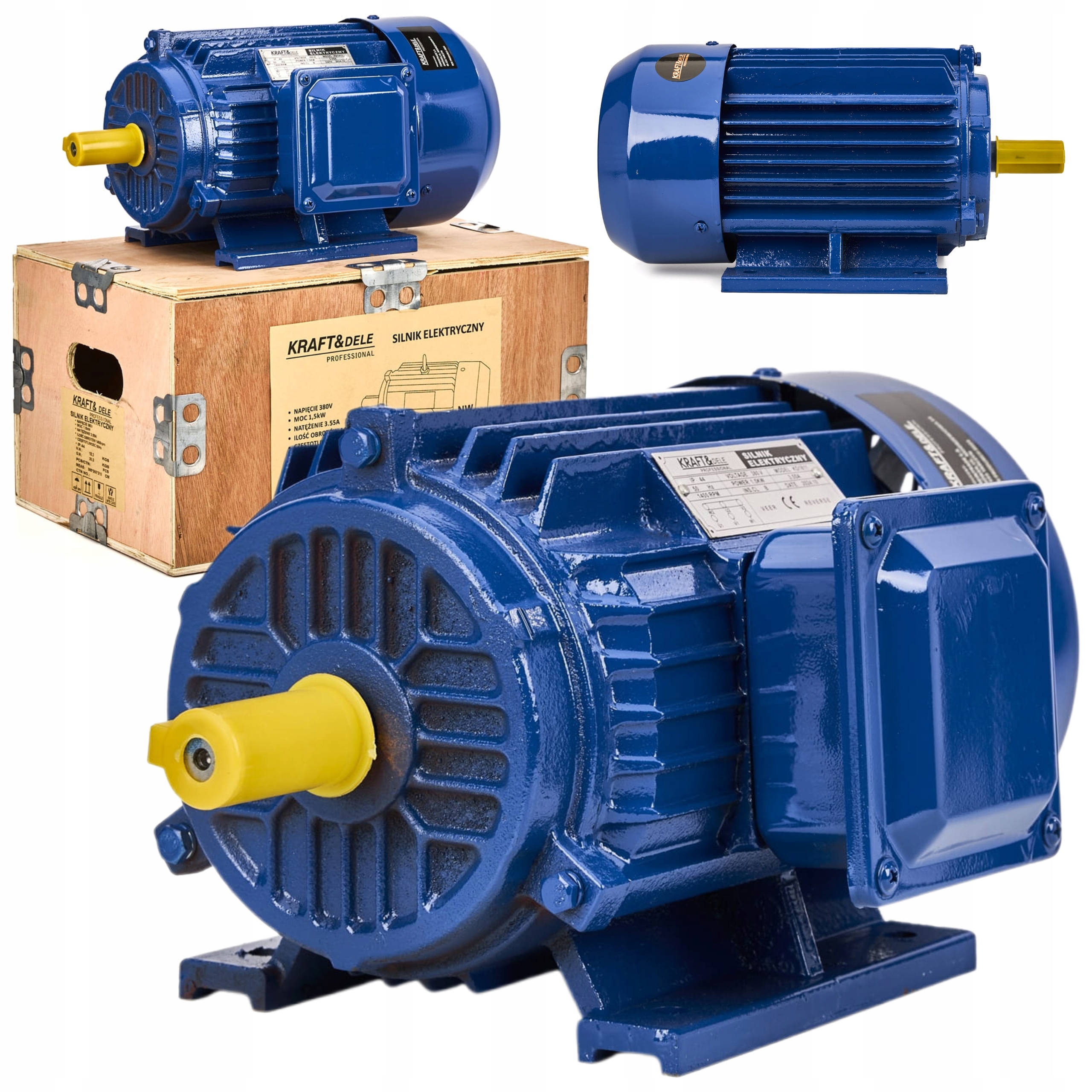 Silnik 3 Fazowy Elektryczny 1,5KW 1400R 380V Trójfazowy 1400RPM 1500W