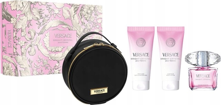 Versace Bright Crystal Dámský set: Toaletní voda 90 ml tělový balzám