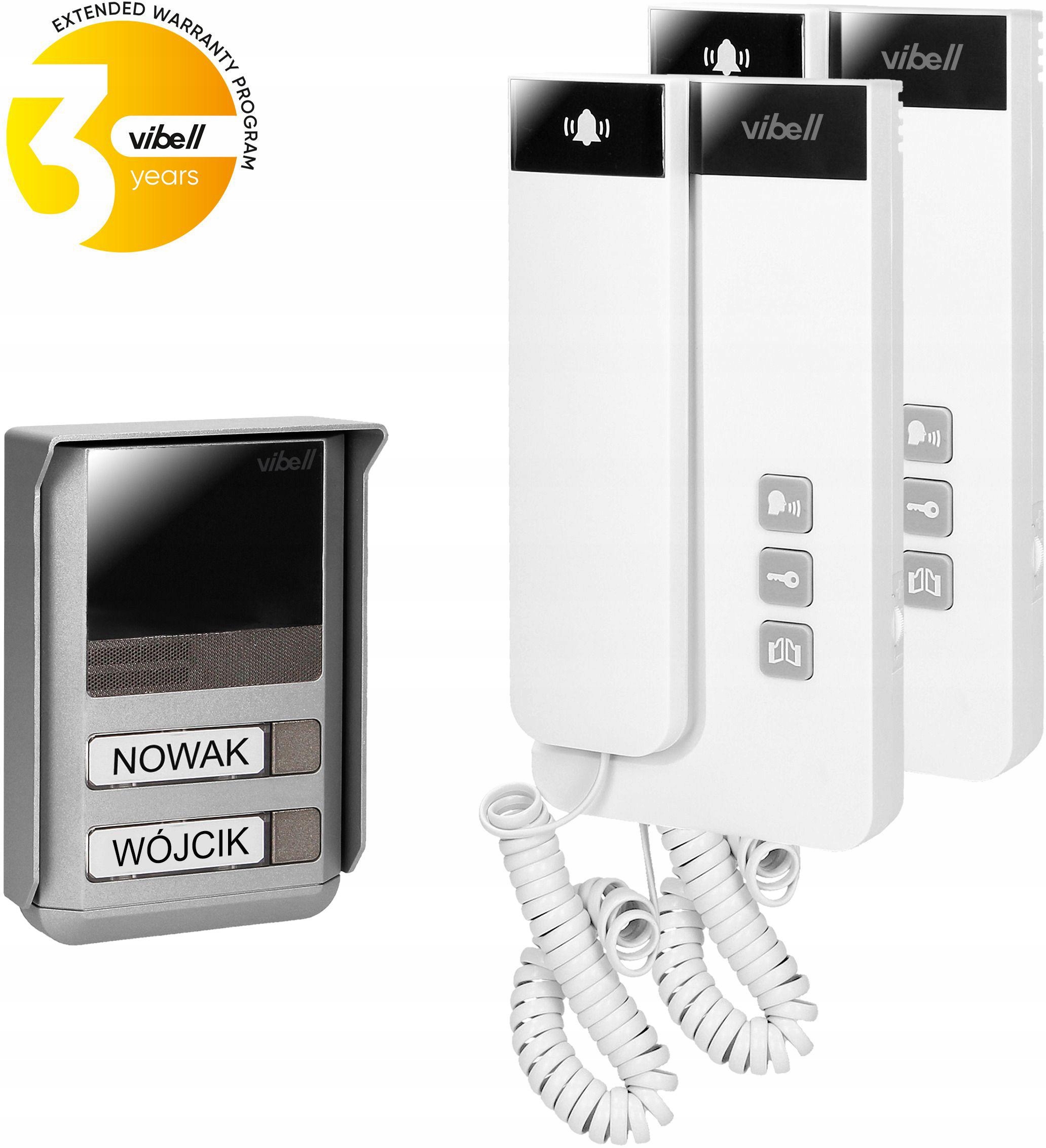 Dvojgeneračný dvojžilový domofón Vibell OR-DOM-SL-924 s interkomom