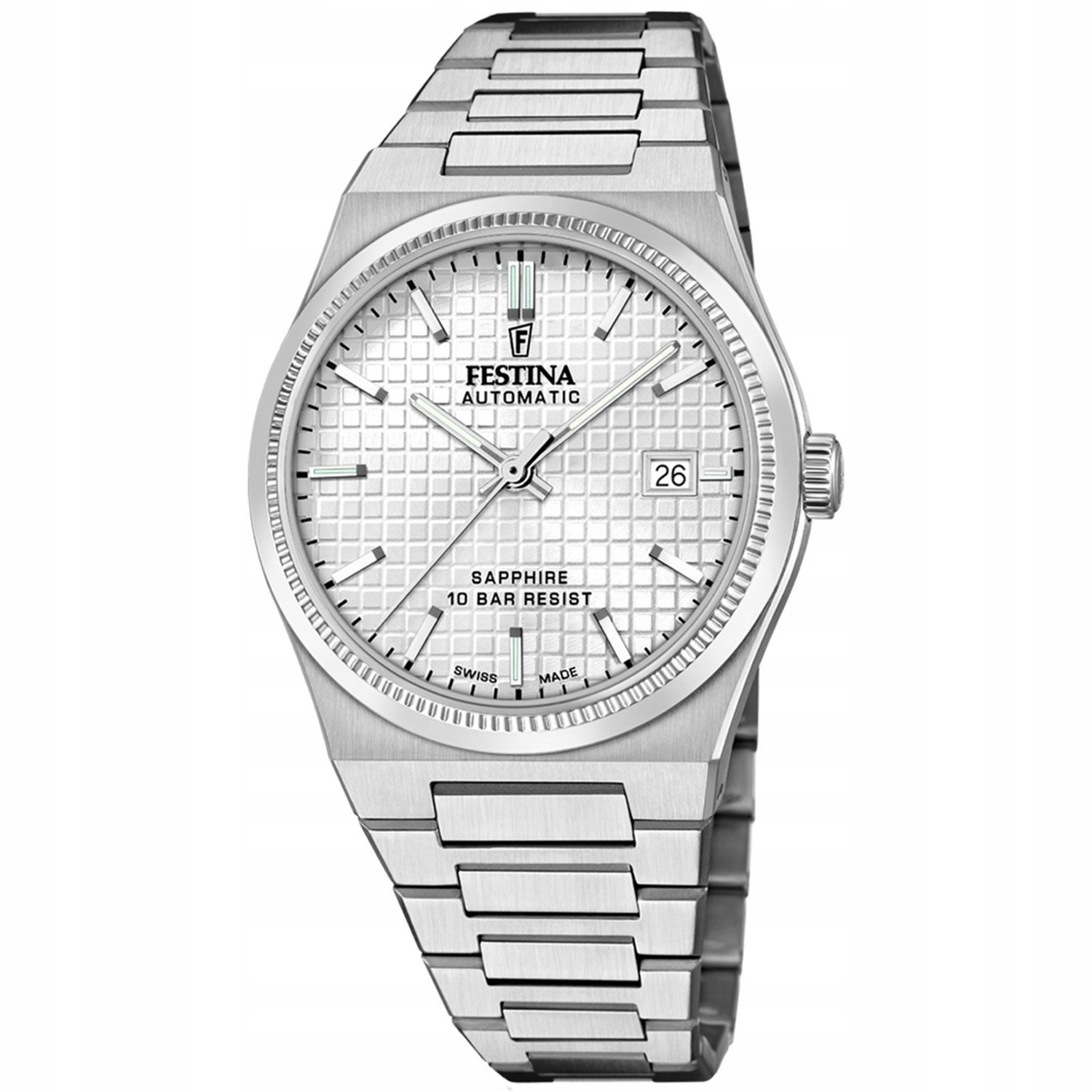 Pánské Hodinky Festina F20028-1 stříbrný náramek