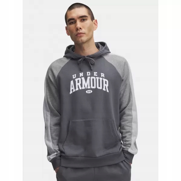 Pánská Mikina S Kapucí Under Armour Logo Colorblock Hoodie 3XL