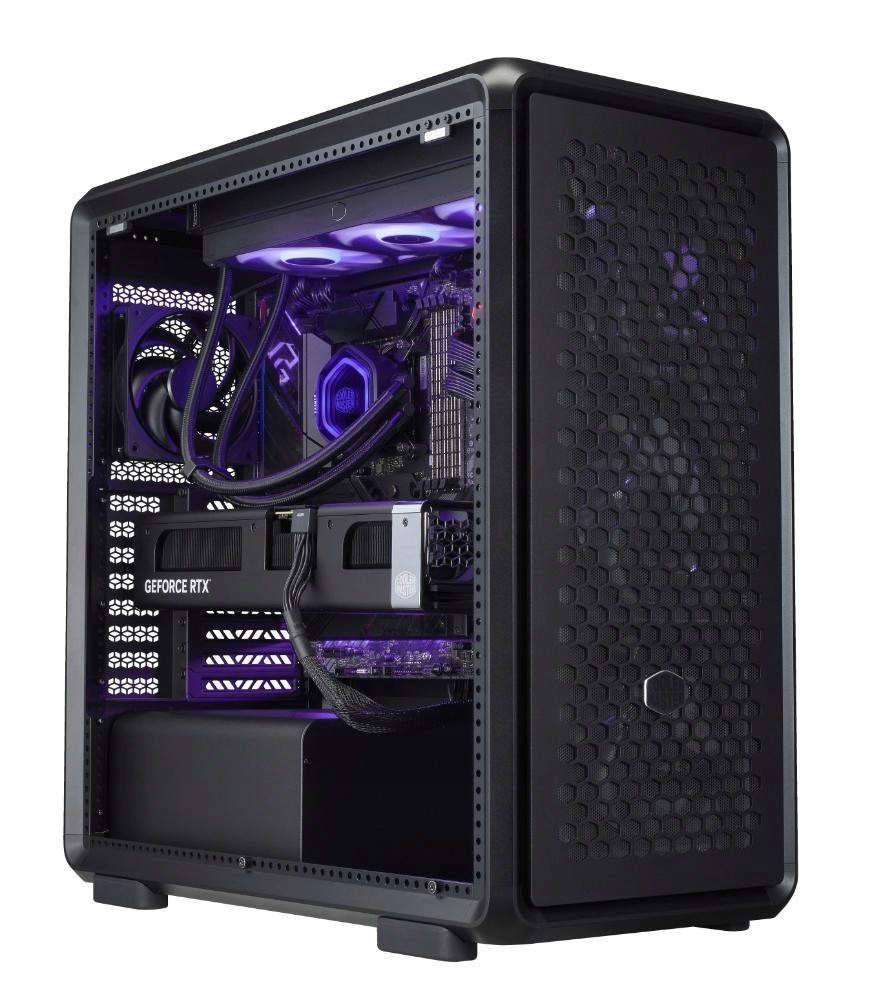 Cooler Master case MasterFrame 600 Black, Průhledná bočnice, Atx, 3x…