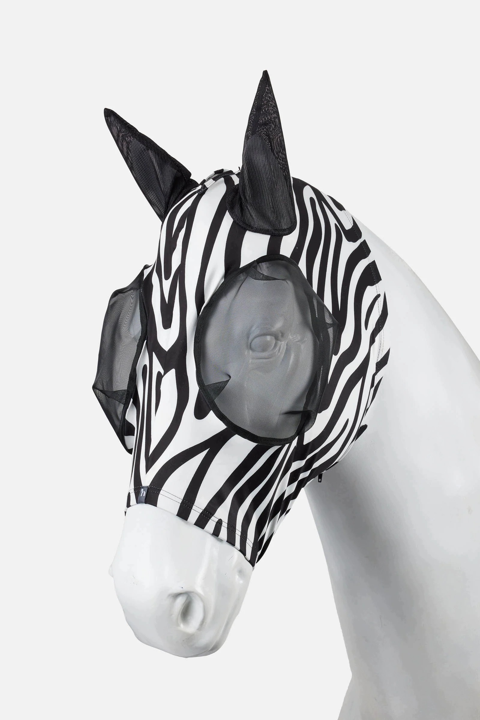Moskytiéra pro koně Horze Elastic Zip 26SS na zip, vzor zebra Pony
