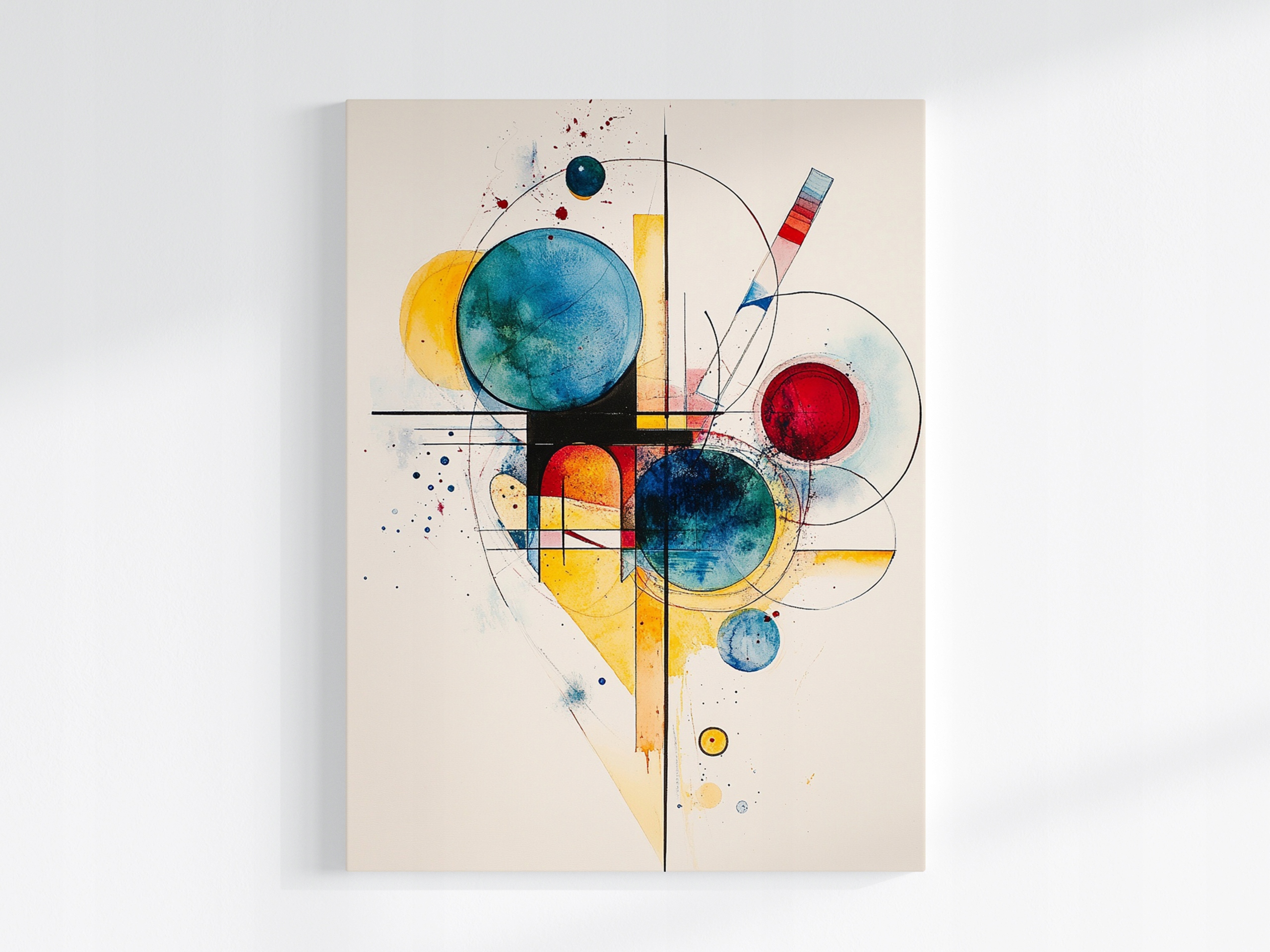 Obraz Na Plátně Canvas Abstrakce Geometrie Bauhaus Kandinský Styl 60x80