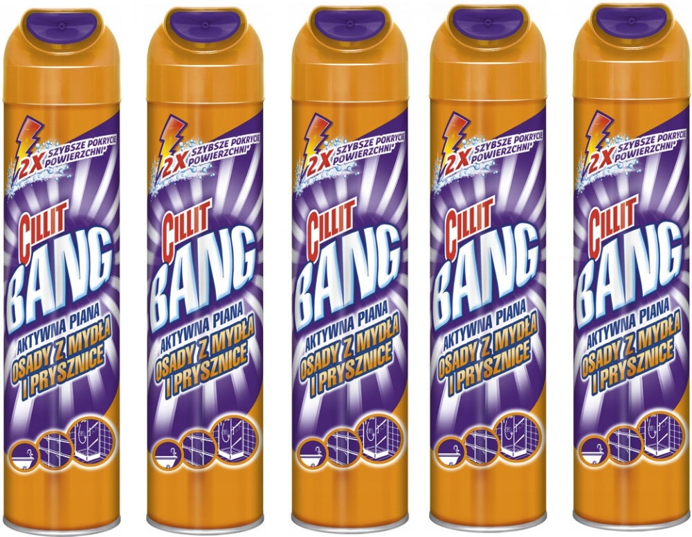 

Cilit Aktywna Piana osady i prysznice 600ml x5
