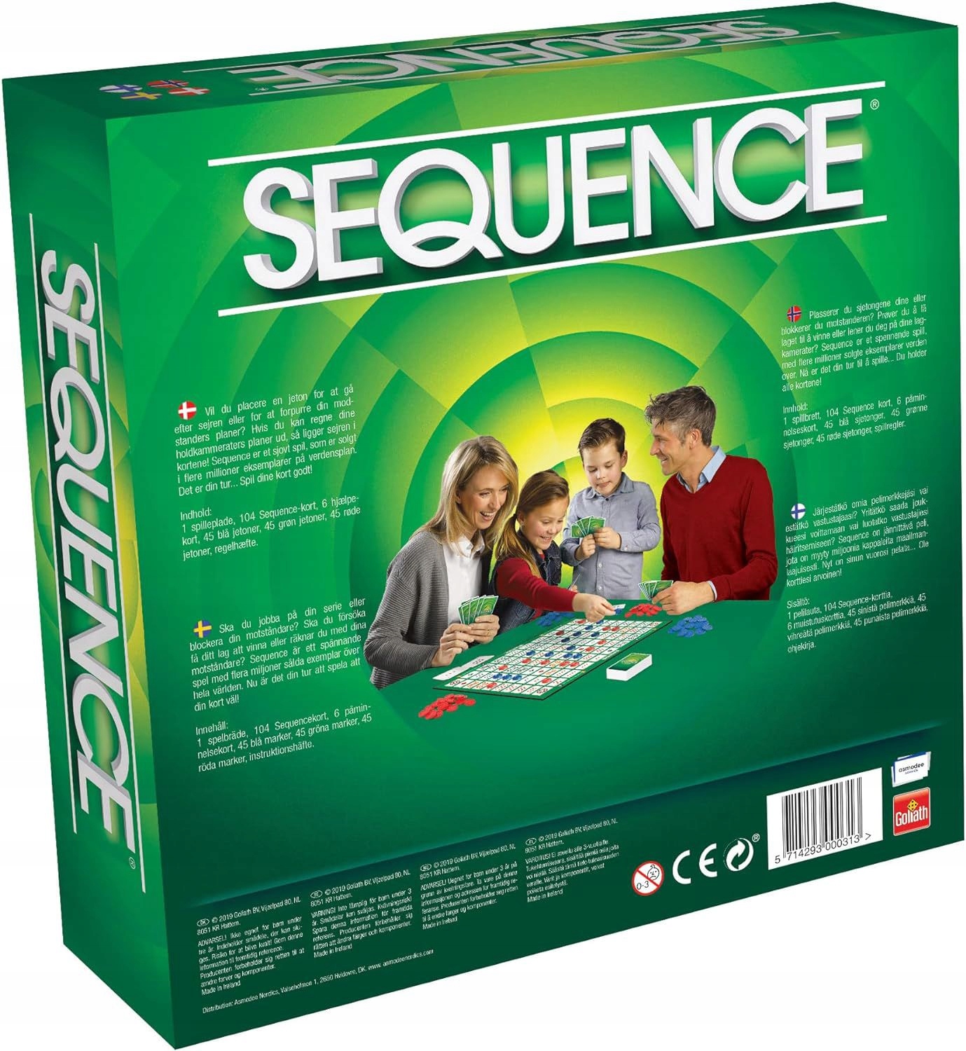 SEQUENCE - THE BOARD GAME (GOL7002) (GRA PLANSZOWA) Stan opakowania oryginalne