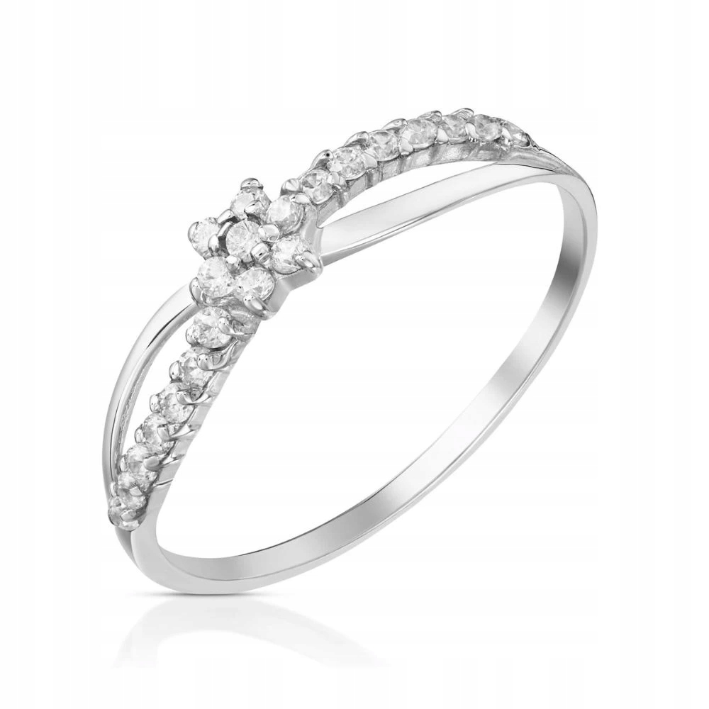 Prstýnek 925 V Rámu Z Kamenů Zirkony, Tenký, Jemný, Vel. 16