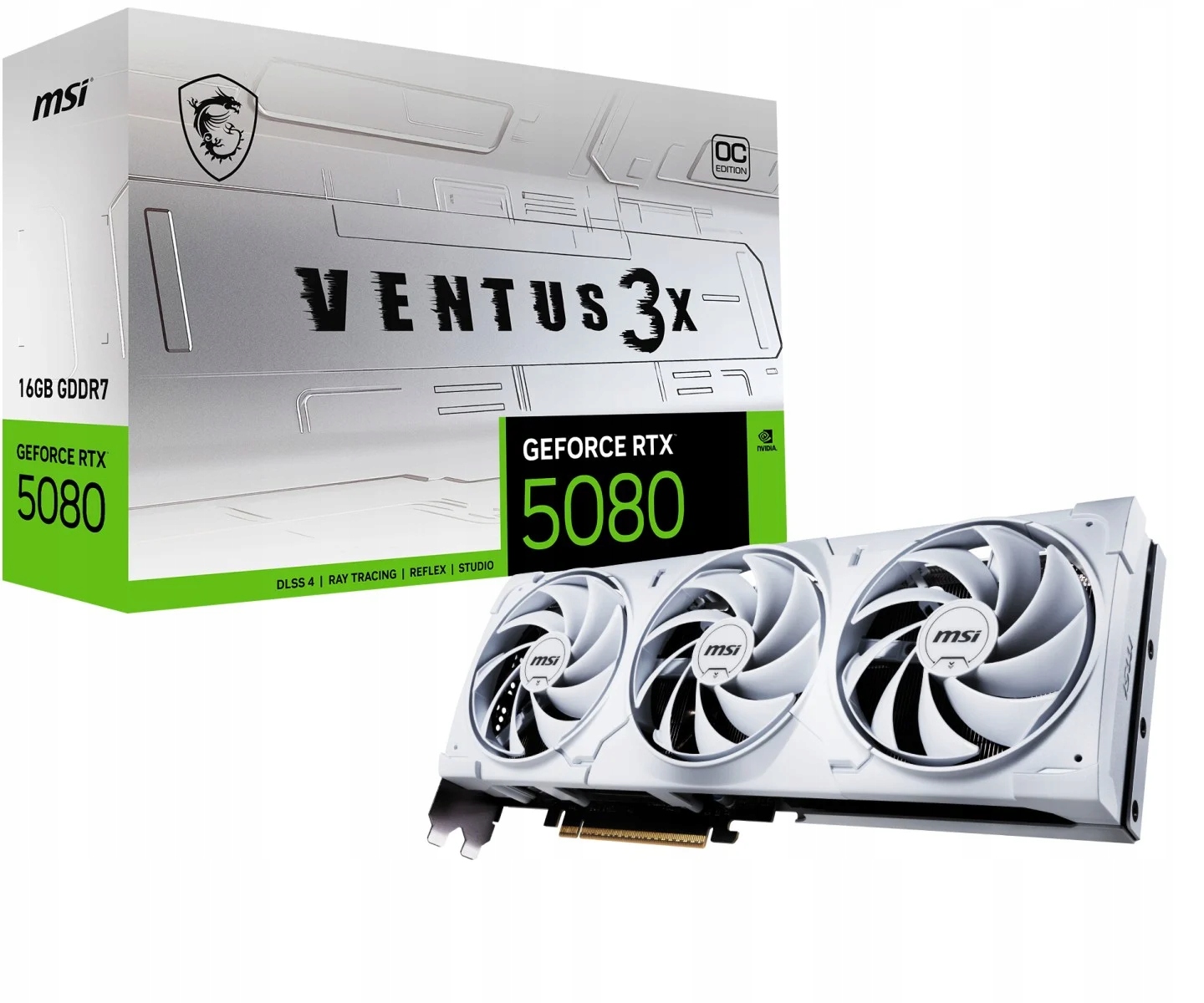 Msi GeForce Rtx 5080 Ventus 3X Oc Bílá 16GB GDDR7 DLSS4