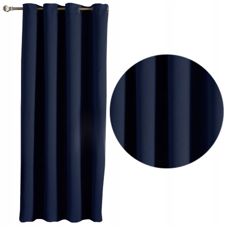 

Zasłona Blackout zaciemniająca 145x245 h Granatowy