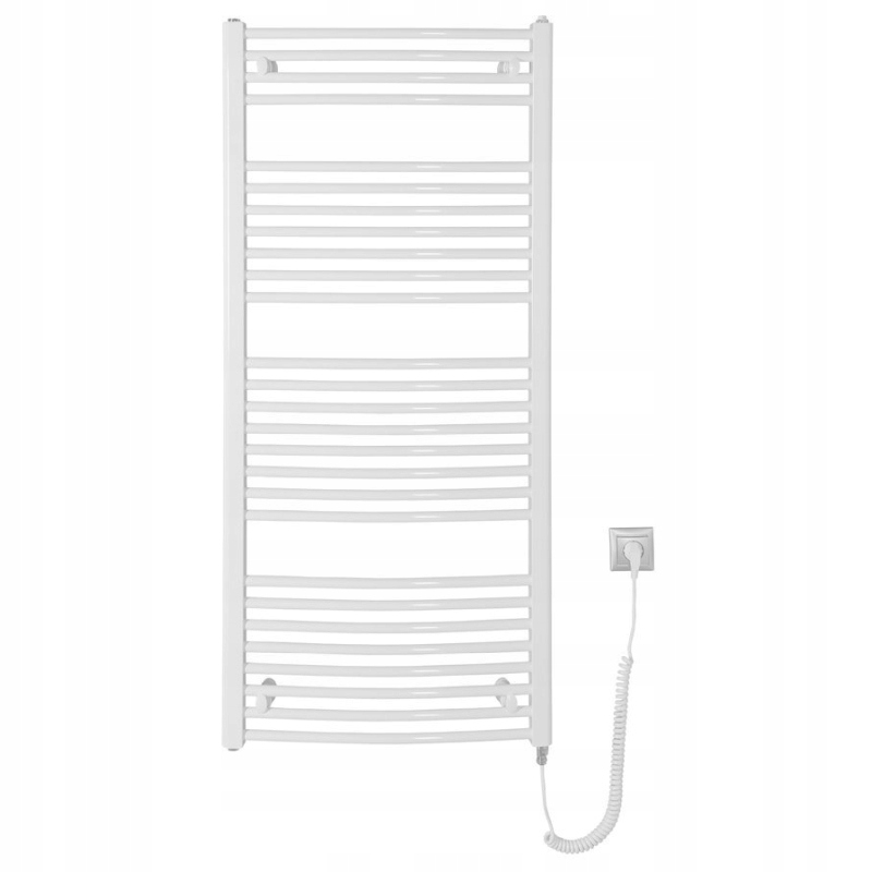 Aqualine Orbit-e elektrický oblý ohrievač 600x1320 mm 600 W biely ILEO36T