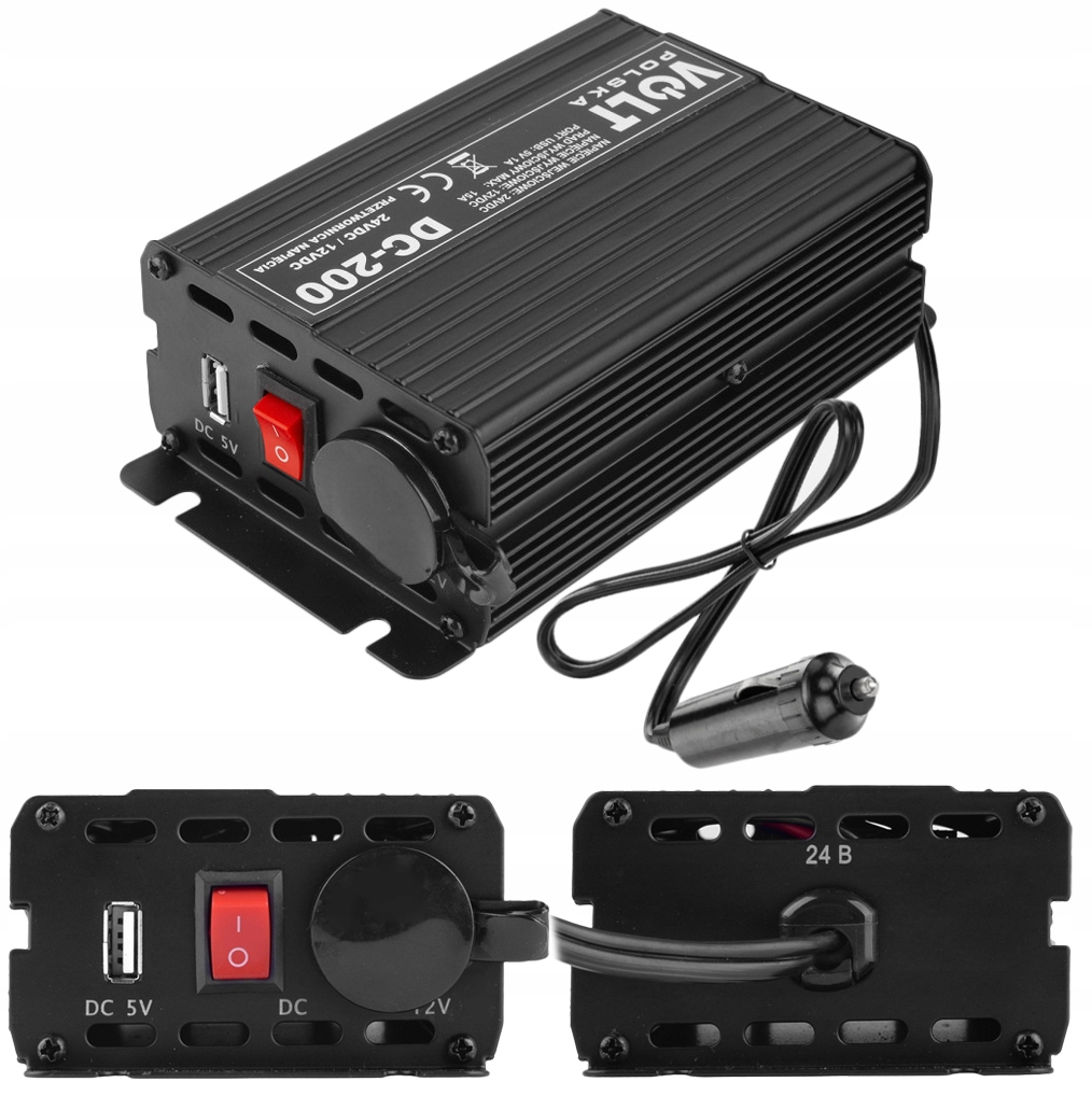 

Przetwornica Reduktor Napięcia 24V 12V 200W Volt