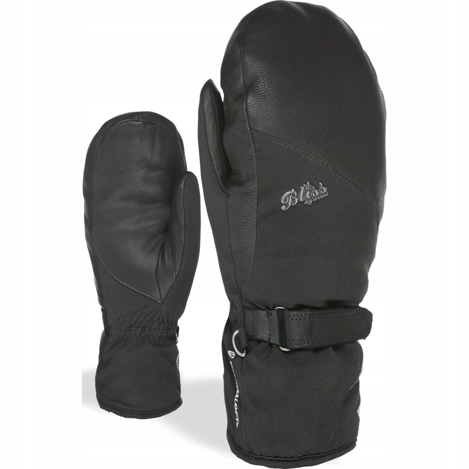 Rękawice Level Gore Tex narciarskie damskie zimowe ciepłę czarne Sm 7,5