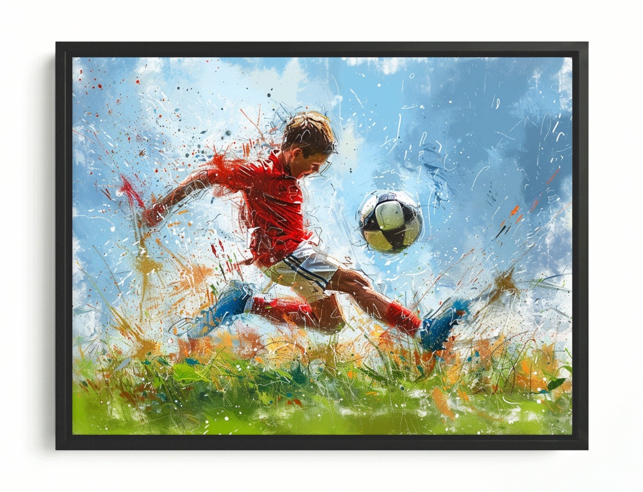 Obraz Rama American Box Sport Fotbal Fotbalista Hřiště 80x60