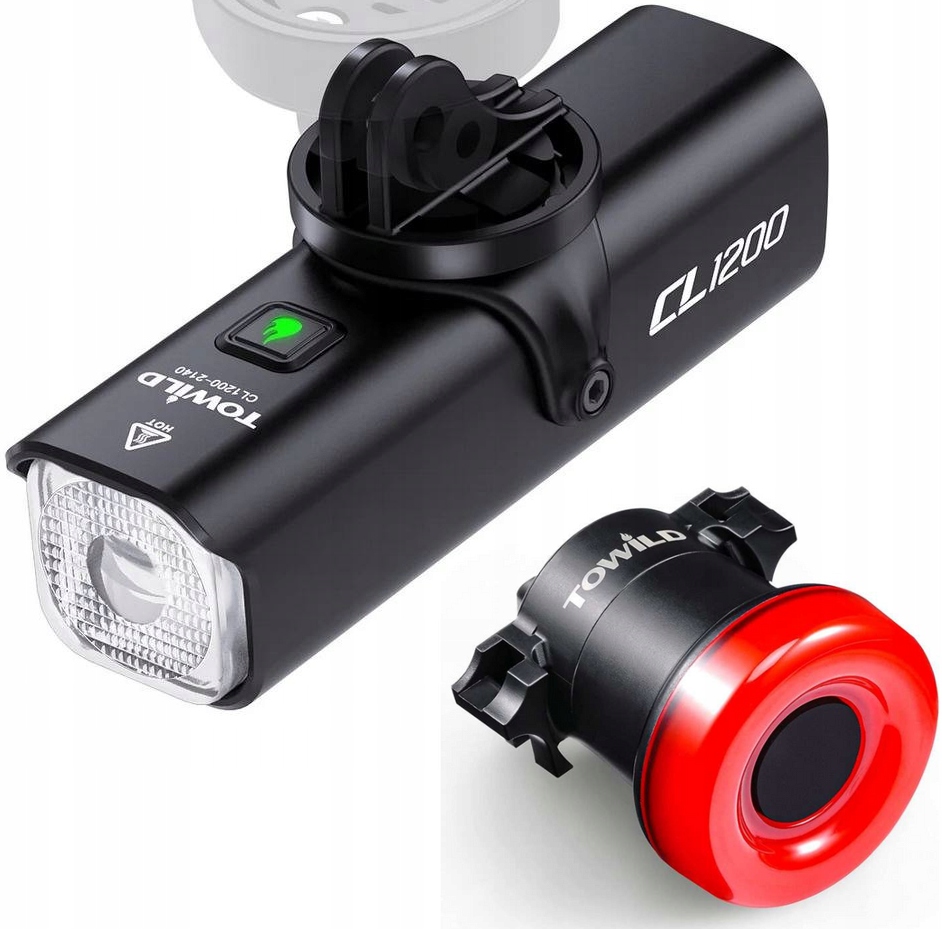 Lampičky Sada Přední Zadní Towild Smart Bike Light CL1200 1200lm TL02 Usb C