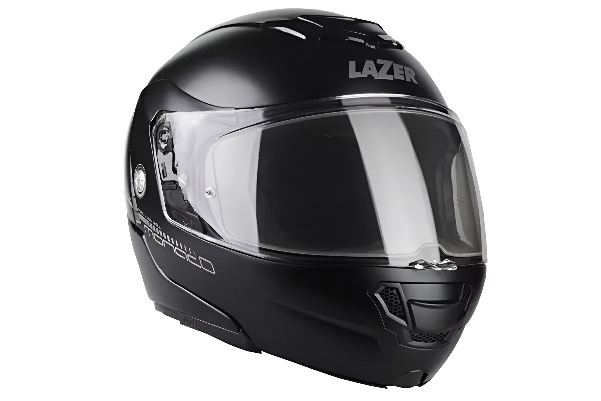 Motocyklová prilba Lazer Monaco Evo Pure Glass čierna matná Xs