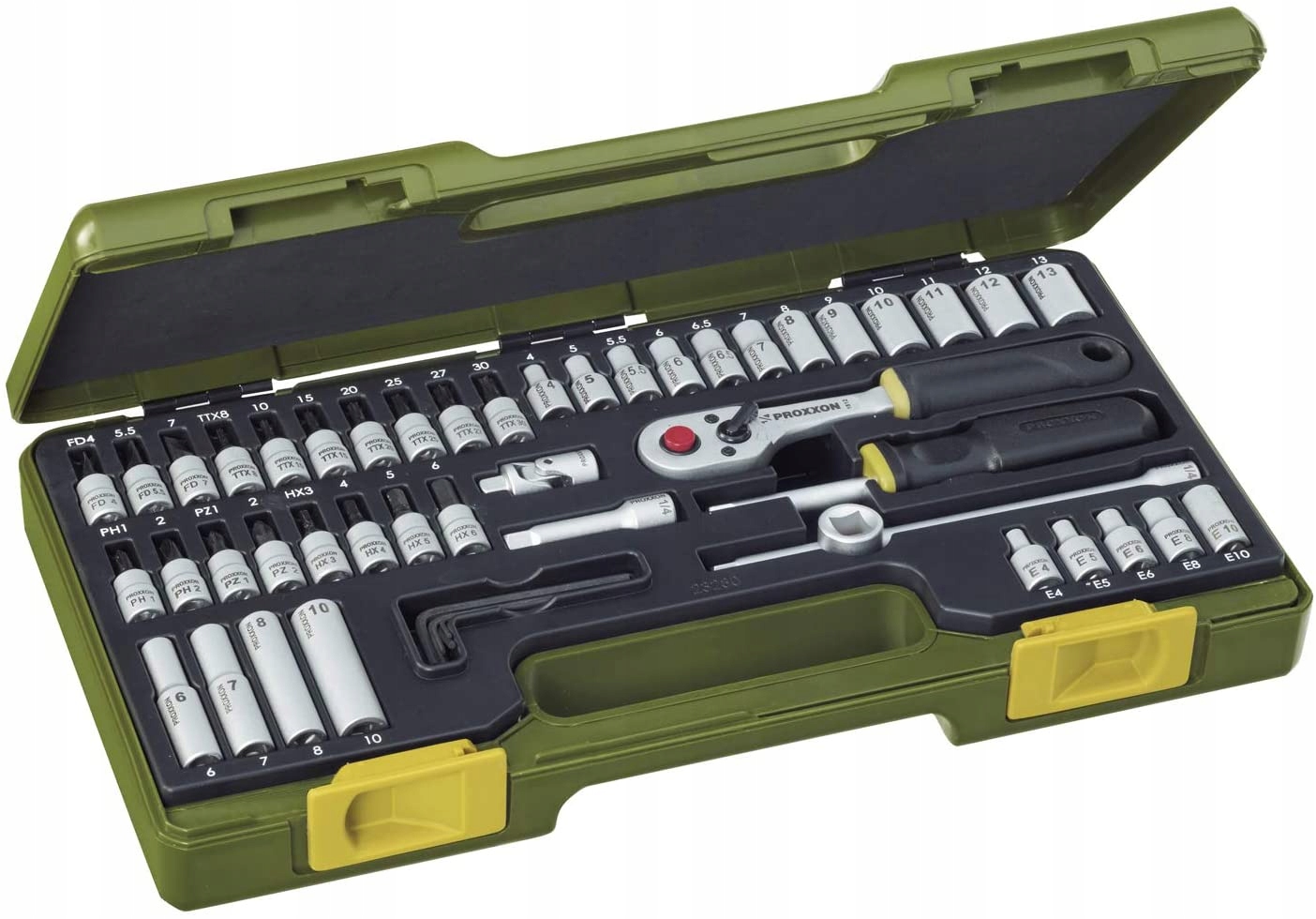 Zestaw nasadka precyzyjna Proxxon PR23280 1/4''-Zdjęcie-0