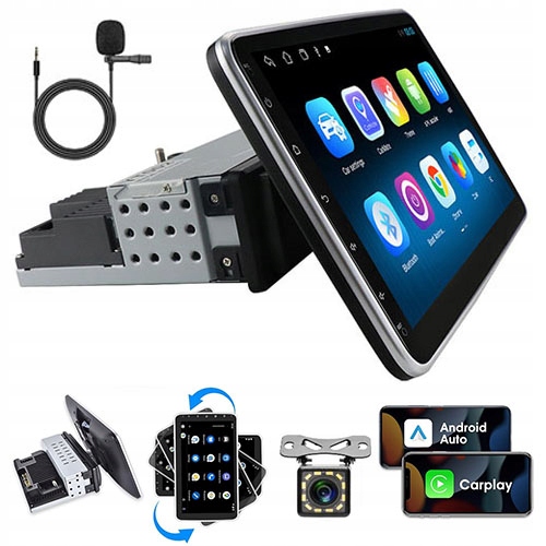 RADIO SAMOCHODOWE 1 DIN 10.1 CALA OBROTOWE ANDROID