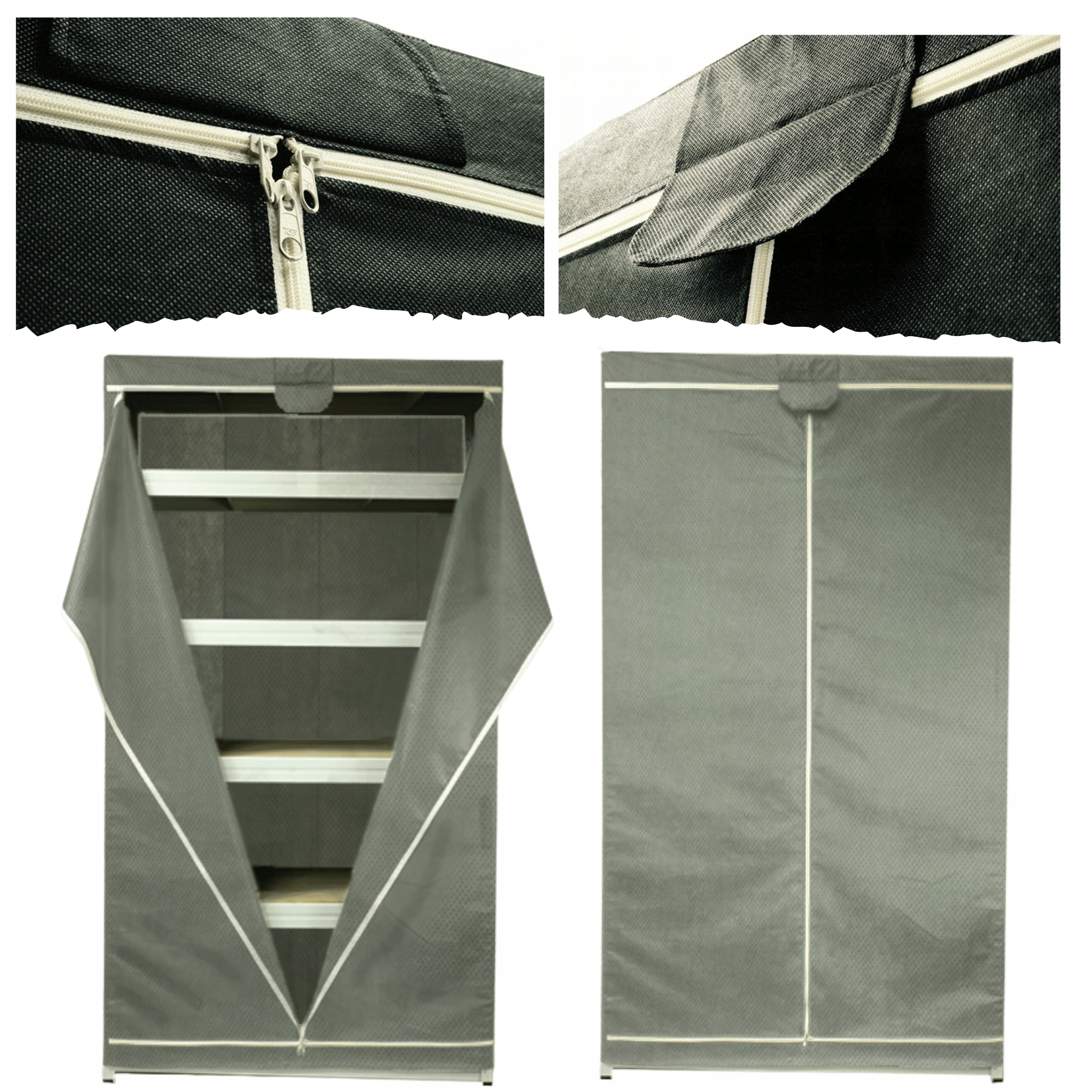 Ochranný obal na regál 270x90x45 cm pouzdro na stojan Šedé Odolné