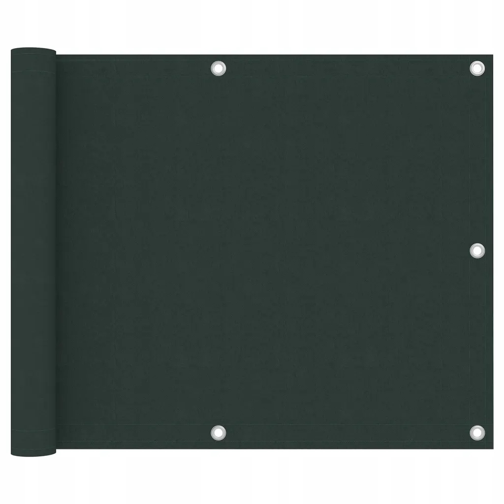 Voděodolná boční markýza z tkaniny Oxford, tmavě zelená, 75 x 500 cm