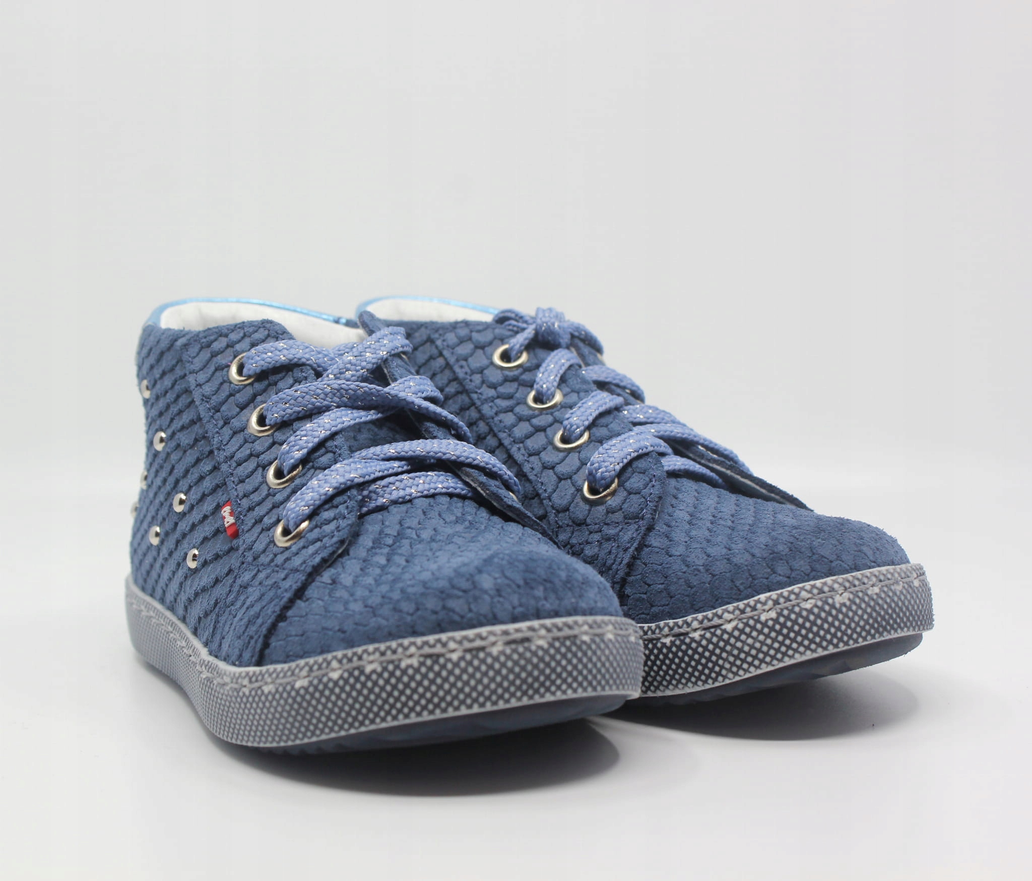 Buty EMEL (E2591A-1) c.niebieskie z cekinami na sz Marka Emel